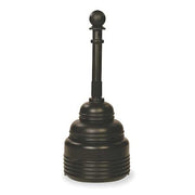 Cigarette Receptacle,4 gal.,Black