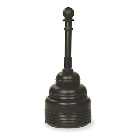 Cigarette Receptacle,4 gal.,Black