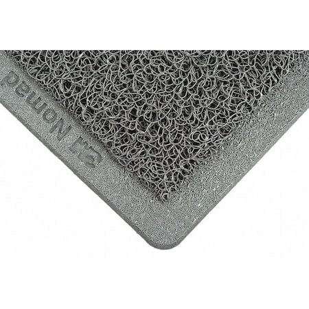 Entrance Runner, Vinyl, 1/2" Thick, Slate Gray, 4 ft W x 20 ft L