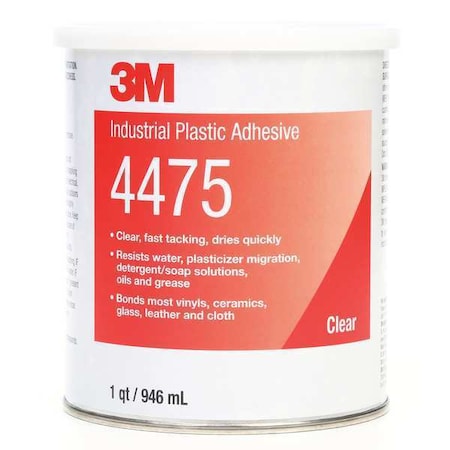 Epoxy Adhesive, 4475 Series, Amber, 1 qt, Dual-Cartridge