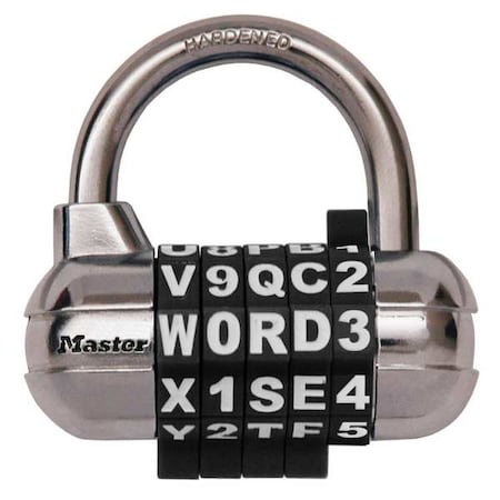Luggage/Briefcase Padlock,Steel,Center