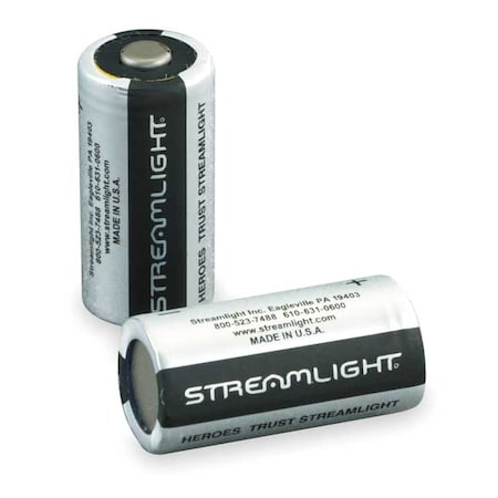 Lithium Battery, CR123A 3V DC 6 PK