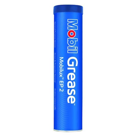 Extreme Pressure Grease, Mobilux EP 2, Cartridge, NLGI Grade 2, 13.7 oz
