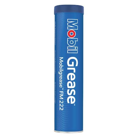 Mobil Grease Multipurpose Grease Cartridge, FM222, Aluminum Complex, NLGI Grade 2, 13.7 oz