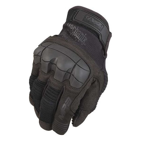 Tactical Glove, Synthetic Leather Palm, 11" Length, Hook-and-Loop Cuff, Full Finger, Foam Lining