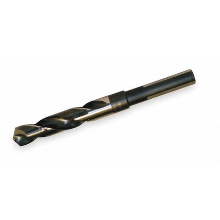 118 Degree Silver & Deming Drill with 1/2 Reduced Shank Cle-Line 1877 Black & Gold HSS RHS/RHC 53/64