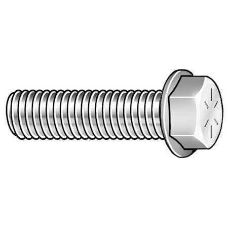 Grade 8, 3/4"-10 Flange Bolt, Plain Steel, 1-3/4 in L, 15 PK