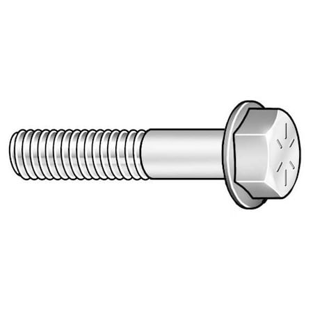 Grade 8, 5/8"-18 Flange Bolt, Plain Steel, 1-1/2 in L, 15 PK
