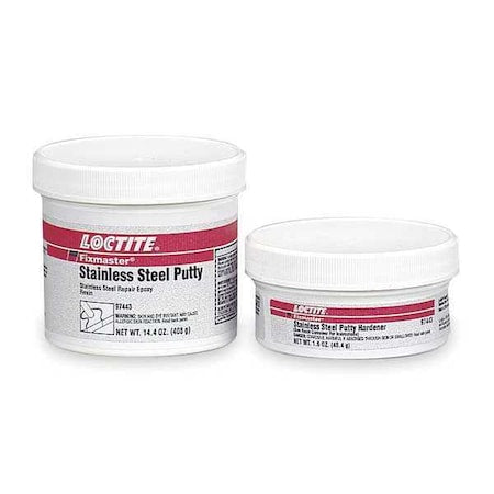 Putty, 1 lb Container Size, Can, EA 3476, Metallic Gray
