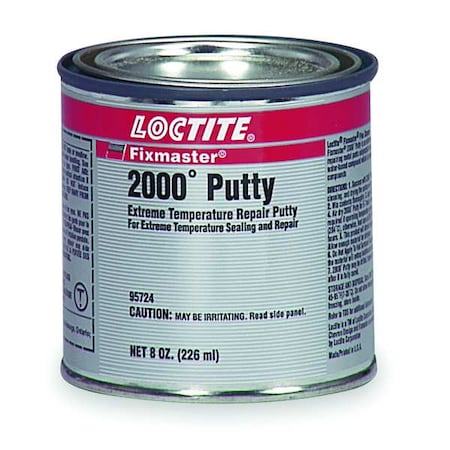 Putty, 8 oz Container Size, Can, MR 2000, Gray