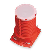 Pipe Cast-In,3 In.,For Plastic Pipe