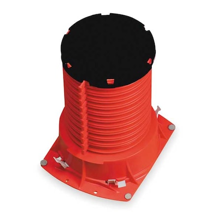 Pipe Cast-In Device,3 In.,For Metal