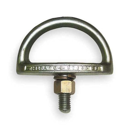 Eyebolt Anchor, 3 5/8 in Length, 310 lb Weigth Capacity, Steel Anchor, Pivot D-Ring
