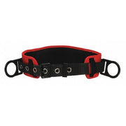 Body Belt, 2 D-Rings, Hips Location, Steel, Includes Padding: Yes ,M/L