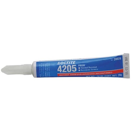 Instant Adhesive, 4205 Series, Clear, 0.7 oz, Tube