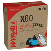 Wypall GeneralClean X60 Multi-Task Cleaning Cloths, 34790, Pop-Up Box, White