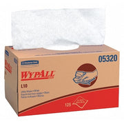 WypAll GeneralClean L10 Light Cleaning Towels (05320), Pop-Up Box, Limited Use Towels, White,PK18