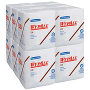 WypAll General Clean L20 Medium Cleaning Cloths (47022), Quarterfold Format, White, 4-Ply, s, PK12