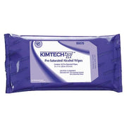 W4 PreSat Alcohol Wipers, 70% IPA, Anti-Stat Resealable Pouch, 11" x 9", White, 1  Wipes, PK10