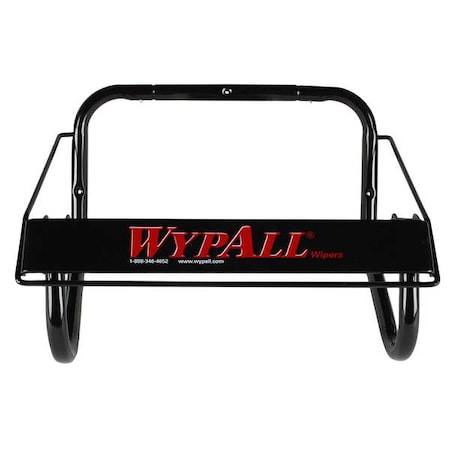 Wall Mounted Dispenser for WypAll and Kimtech Wipes (80579), Black, Jumbo Roll, 16.8" x 10.8"x 8.8"