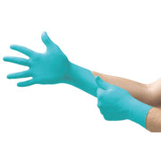 N96, Disposable Gloves, 3.00 to 3.99 mil Palm, Nitrile, Powder-Free, M (8), 100 PK, Green