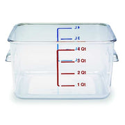 Square Storage Container,4 qt,Clear