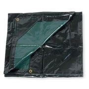 Standard Duty Tarp, 11 ft 4 in x 15 ft 6 in, 15 Mil, Black, Vinyl