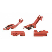 Circuit Breaker Lockout Combo Pack, Clamp-On, For 120/277V AC Volt, Steel, Red