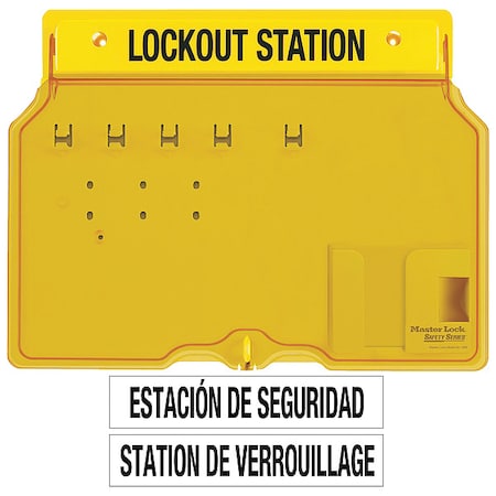 Lockout Station,Unfilled,12-1/4 In H