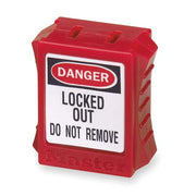 Plug Lockout,Red,5/16 In.D