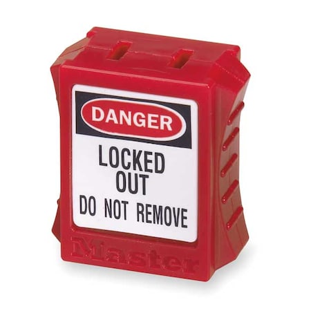 Plug Lockout,Red,5/16 In.D