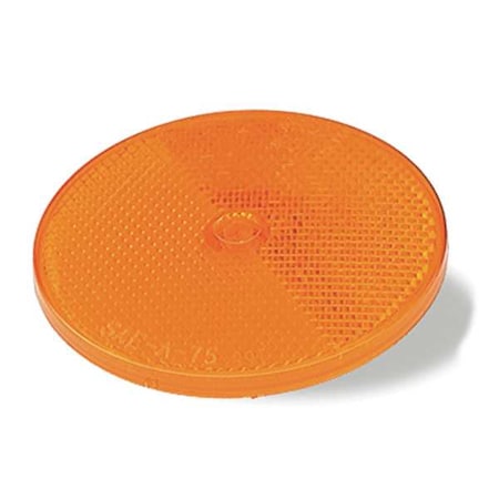 Reflector, Yellow, Round, 3/12" Dia