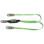 Miller Shock Absorbing Lanyard, 4 ft. Length, 2 Leg(s), 310 lb. Weight Capacity