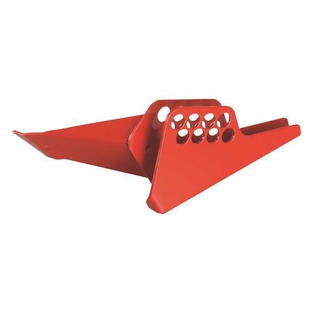 Ball Valve Lockout, Thermoplastic, Red