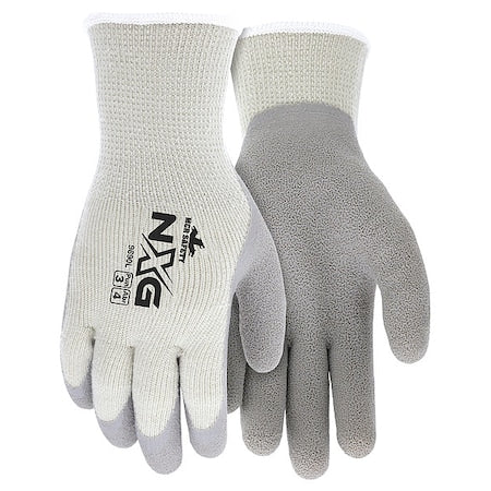 Cold Protection Cut-Resistant Gloves, Cotton / Polyester / Acrylic Palm, Gray, M ( 8 )