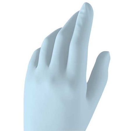MicroTouch 430, Disposable Gloves, 5.00 to 5.99 mil Palm, Nitrile, Powder-Free, M (8), 200 PK, Blue