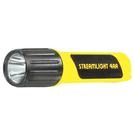 4AA ProPolymer Lux Flashlight, Yellow Industrial Handheld Flashlight, 100 lm