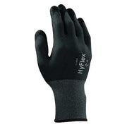 Hyflex Coated Gloves, Foam Nitrile, Palm Coated, Rough Finish, 15 ga, ANSI Abrasion Level 4, M,PR