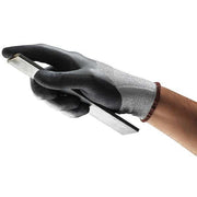 Cut Resistant Coated Gloves, Cut Level A2 ,Double Dipped ,Nitrile ,Sandy ,M 1 PR
