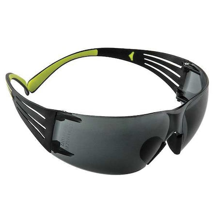 SecureFit 400, Safety Glasses, Anti-Fog & Anti-Scratch, Gray Lens, Black Frame, Frameless