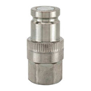 Hydraulic Quick Connect Hose Coupling, Steel Body, Push-to-Connect Lock, 1-1/16"-12 Thread Size