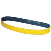 Sanding Belt, 3/4 in W, 18 in L, Coated, Ceramic, 60 Grit, Medium, Predator, Yellow