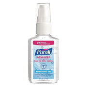 Advanced Hand Sanitizer Gel, 2oz Portable Pump Bottle, PK24