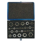 20PC Carbon Hexagon Rethreading Die Set 0650 Cle-Line 1/4-20 To 1-14 UNC and UNF