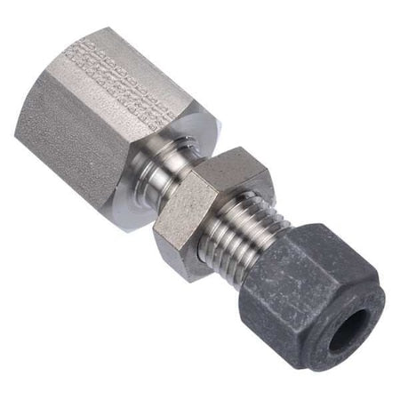1/8" x 1/4" CPI x FNPT SS Female Bulkhead Connector