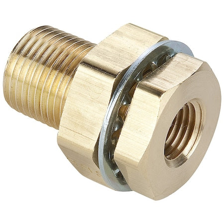 Anchor Coupling Brass Dryseal Pipe Fitting, 3/8 in Male NPT X 3/8 in Female NPT