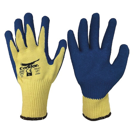 Cut-Resistant Coated Gloves, Cut Level A4 ,Dipped ,Latex ,Rough ,XL 1 PR