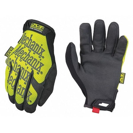 Hi-Viz Original(R) Hi-Vis Mechanics Gloves, Synthetic Leather Palm, TrekDry Back, 12