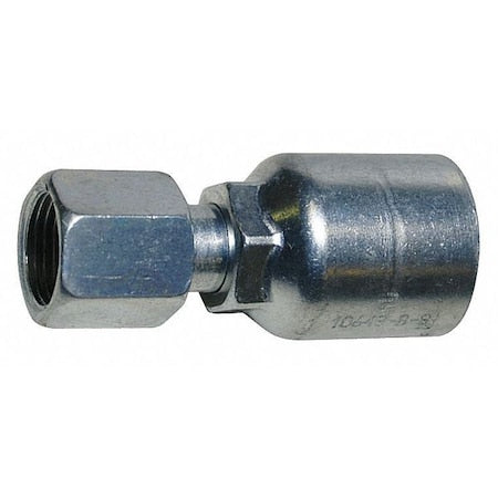 Fitting,Crimp,Female JIC,Straight,1/2