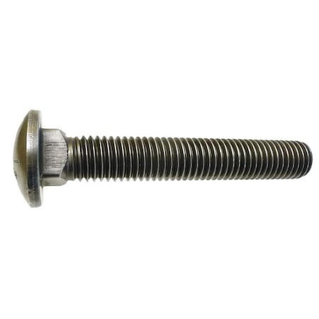Carriage Bolt, Square Neck, 5/8"-11, 4 in L, Steel, Grade 8, Plain, 5 PK